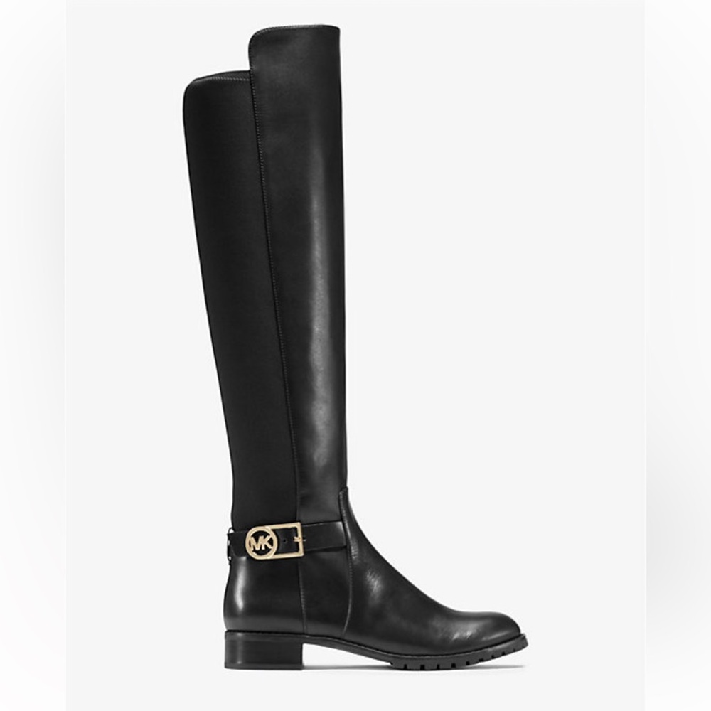 Michael Kors Bryce Stretch-Back Leather Over the Knee Boot NWOB